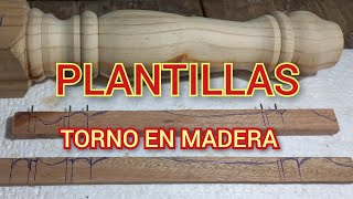 PLANTILLAS TORNO EN MADERA [upl. by Ellehcal]