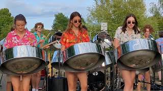 Dueling Banjos  by the Petoskey High School Steel Drum Band Bellaire Michigan July 2023 [upl. by Amsden]