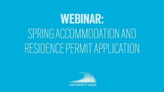 Webinar Spring Accommodation and Residence Permit Application [upl. by Dlanar]