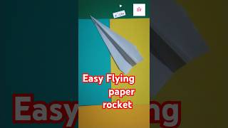 simple Paper rocket evcraftzone crafts flyingtoy shorts [upl. by Cathrine]