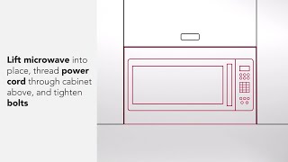 How to Install a KitchenAid® Over the Range Microwave [upl. by Siol]