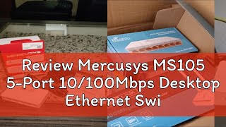 Review Mercusys MS105 5Port 10100Mbps Desktop Ethernet Switch Hub MS 105 [upl. by Richarda]