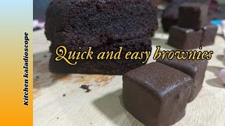 Quick And Easy Gooey Fudge Brownies Recipe How To Make Quick Brownies [upl. by Nalrah]