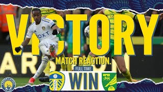 LEEDS WIN AGAIN Leeds 1  0 Norwich Match Reaction [upl. by Mellisa37]