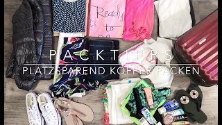 Packtipps  platzsparend Koffer packen [upl. by Matthieu256]