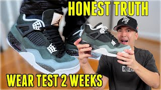 HONEST TRUTH WEAR TEST JORDAN 4 FEAR 2 WEEK WEAR [upl. by Otilegna]