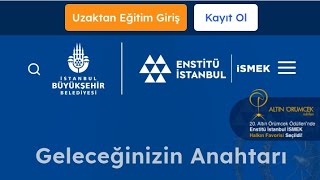 İsmek enstitüsü online kurslar [upl. by Helban]