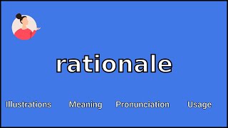 RATIONALE  Meaning and Pronunciation [upl. by Otrebide]