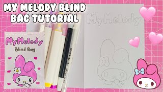 🌸PAPER DIY🌸 Blind Bag Tutorial💖how i make blind bag paper  diy blind bag [upl. by Quintus]