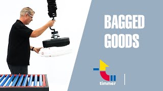 Timmer vacuum hose lifter  bagged goods onehand operation [upl. by Kcinomod]