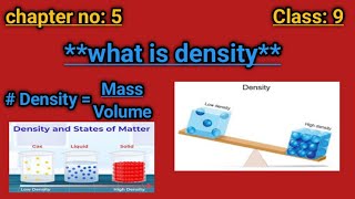 what is density   density explained massvolume and everyday examples  chemistry and physics [upl. by Hacceber]