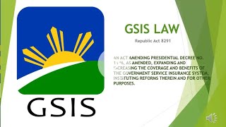 GSIS LAW RA 8291 and LIMITED PORTABILITY LAW RA 7699 [upl. by Parik]