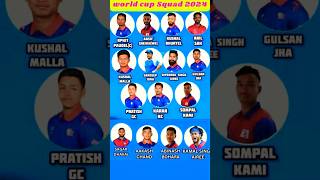 Nepal World Cup squad ❤️and their power 🔥 Nepal cricket  nepalcricket [upl. by Easlehc]