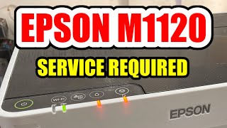 HOW TO RESET EPSON M1120  GJR Printer Repair [upl. by Naivat]