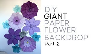 DIY Giant Paper Flower Backdrop  Part 23 [upl. by Emmery]