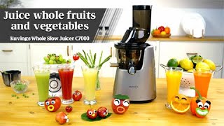 Kuvings Whole Slow Juicer C7000  Juice whole fruits and vegetables [upl. by Nnylorac250]