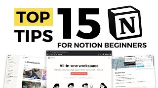 Top 15 Notion Tips for Beginners [upl. by Helgeson]