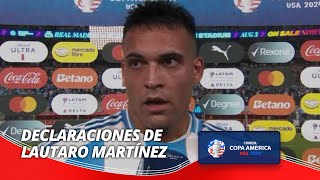 Declaraciones de Lautaro Martínez  Chile 01 Argentina  Copa América 2024 [upl. by Nnov]