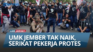 Serikat Pekerja Protes UMK Jember Tidak Naik Minta Naik jadi Rp 24 Juta [upl. by Airlia650]