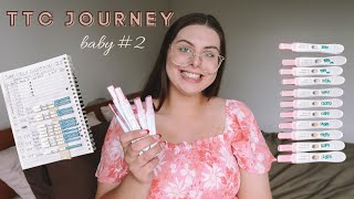 OUR TTC JOURNEY  Trying to Conceive Baby 2  Ovulation Tracking amp Pregnancy Test Line Progression [upl. by Glialentn]