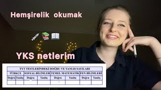 Hemşireliği nasıl kazandım YKS netlerimtavsiyelerHemşirelik Bölümü 📚 [upl. by Ettennan381]