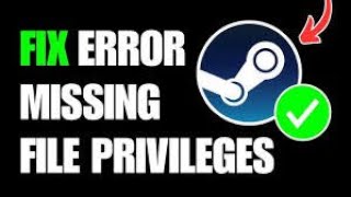 Steam Missing File Privileges issue solved [upl. by Nate584]