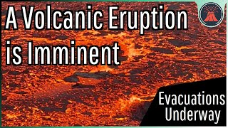 A Volcanic Eruption is Imminent in Iceland Evacuations Underway Eruption Could Begin in Hours [upl. by Kosak923]