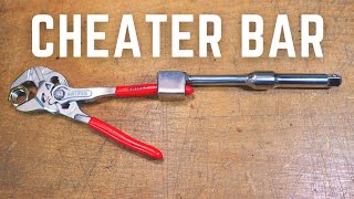 Knipex Pliers Wrench Cheater Bar for Double the Leverage  EDC Everyday Carry DIY Tool Idea [upl. by Reo528]