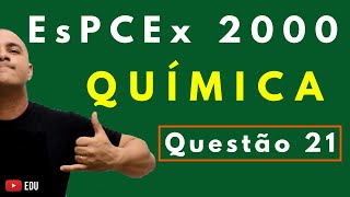 EsPCEx 2000  Tema ISÓTOPOS ISÓBAROS E ISOELETRÔNICOS  Questão 21 Química [upl. by Llerrat]