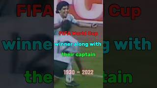 Fifa World Cup winner along with their captain  World Cup winner list 19302022 [upl. by Zeb]