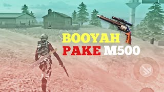 BOOYAH CUMAN PAKE PISTOL DOANG M500 CHALLENGE  FREE FIRE INDONESIA [upl. by Arvie]