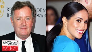 Piers Morgan Walks Off Set After Being Called Out Over Meghan Markle Comments  THR News [upl. by Silver142]