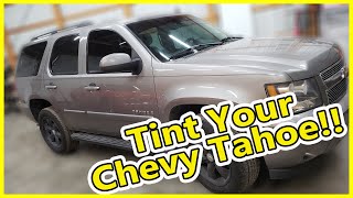 How to Window Tint  Time Lapse Installation Window Tinting a Chevy Tahoe [upl. by Acassej]