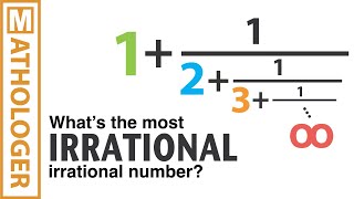 Infinite fractions and the most irrational number [upl. by Cherise]