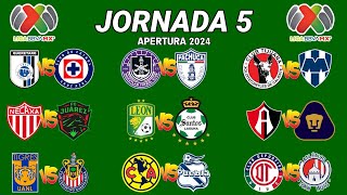 JORNADA 5 LIGA MX APERTURA 2024 [upl. by Iaras220]