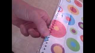 How to Decorate a Spiral Notebook with Decorative Paper [upl. by Hollie]