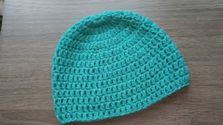 Gorro basico a crochet TODAS LAS TALLAS [upl. by Adamik782]