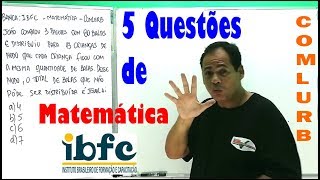 CLINNITERÓI e COMLURB  5 Questões da Banca IBFC 8 [upl. by Samson520]