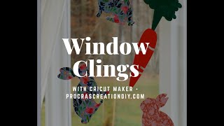 How to make Window Clings using Cricut Maker [upl. by Ecneralc]