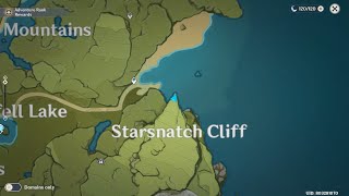 Genshin Impact Go to Starsnatch Cliff  Fastest way climbing [upl. by Parthenia]