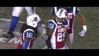 Jonathon Mincy  Montreal Alouettes  2016 Rookie CFL Highlights [upl. by Aiciled]