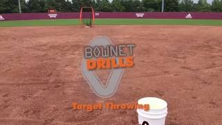 Bownet Drills  Target Throwing Practice with the Bownet Infielder Training Net [upl. by Aehsa]