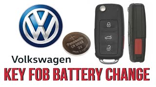 VW Key Fob Battery Replacement DIY 20112018 [upl. by Dreyer961]