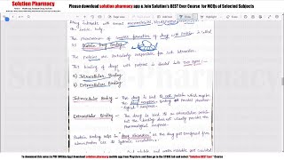 Class 06 Physicochemical Properties in Relation to Biological Action Part 02 Medicinal Chemistry [upl. by Helman]