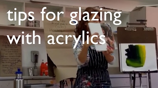 Tips for Glazing with Acrylics [upl. by Inod437]