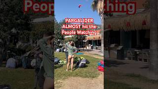 Paraglider Almost Hits People at Oludeniz  Türkiye [upl. by Haidabez]