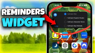 How To Add A Reminders Widget To iPhone ✅ EASY [upl. by Lirrad630]