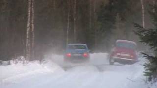 Utrikesrundan del 2 Classic car winter rally on snow [upl. by Eob]