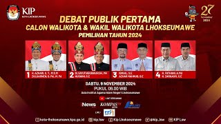 LIVE – Debat Publik Pertama Calon Walikota amp Wakil Walikota Lhokseumawe Tahun 2024 [upl. by Llewen]