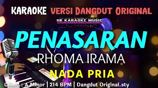 PENASARAN  KARAOKE DANGDUT  NADA PRIA  RHOMA IRAMA [upl. by Brunn194]